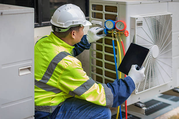 Professional Ductwork Repair technician working in Riverside, RI